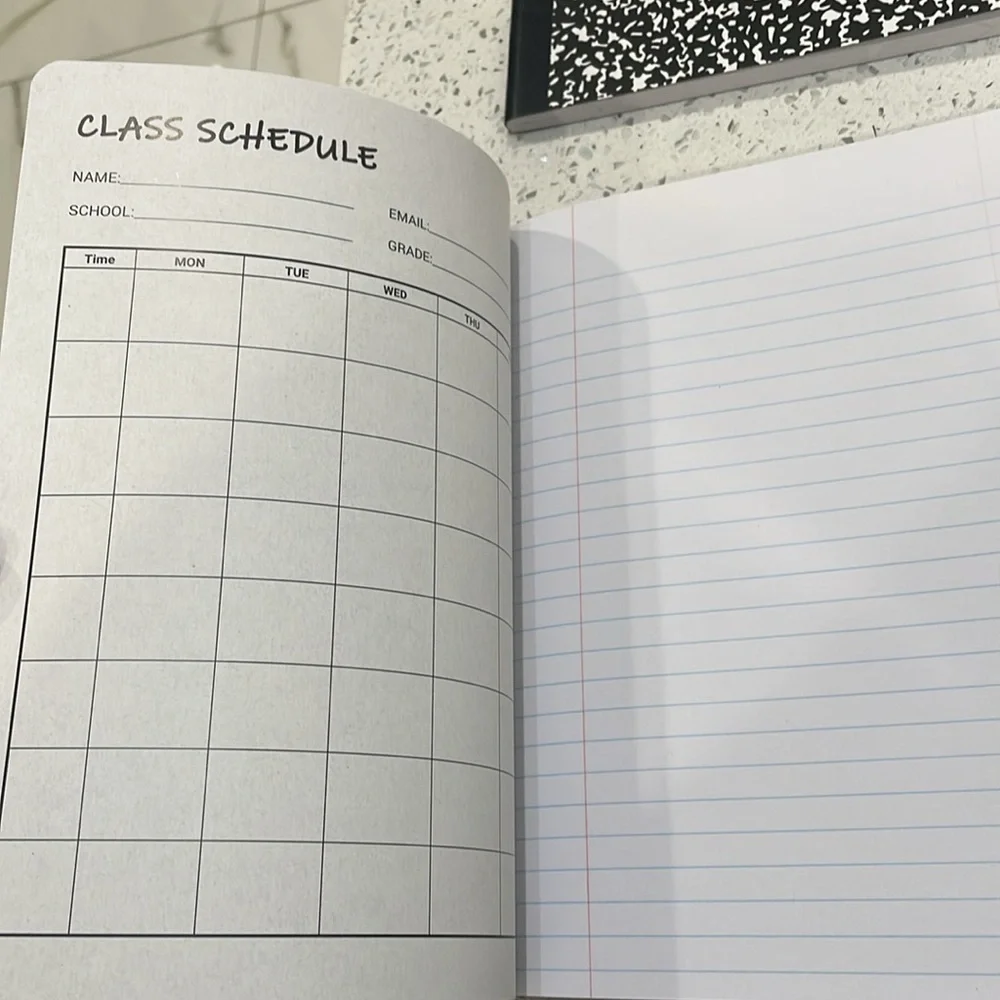 Black and White Composition Notebooks - set of 4